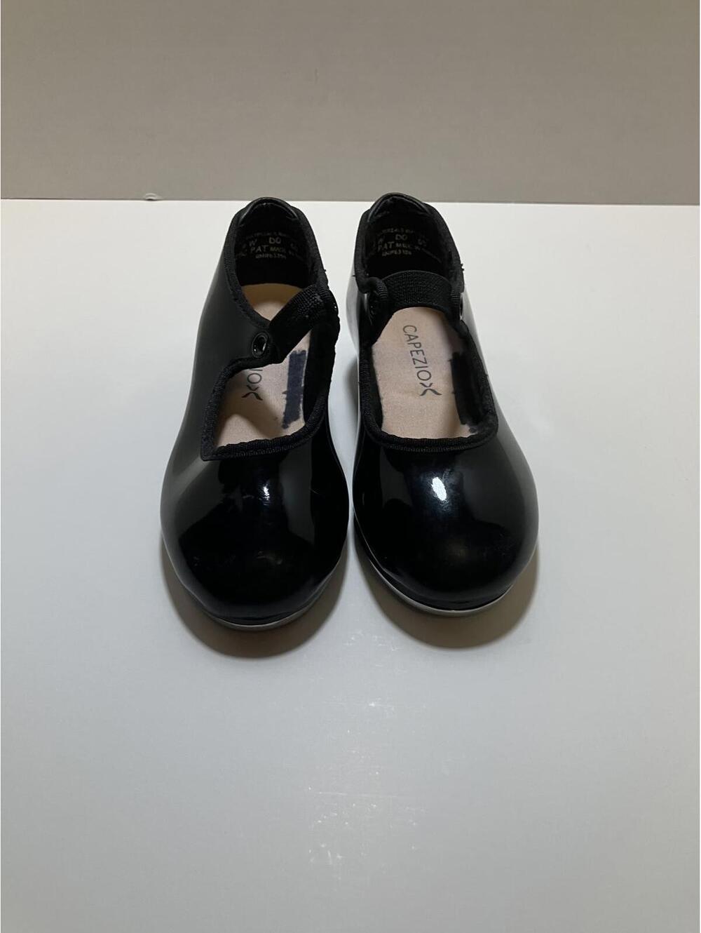 Capezio Black Patent Leather Kids Tap Shoes